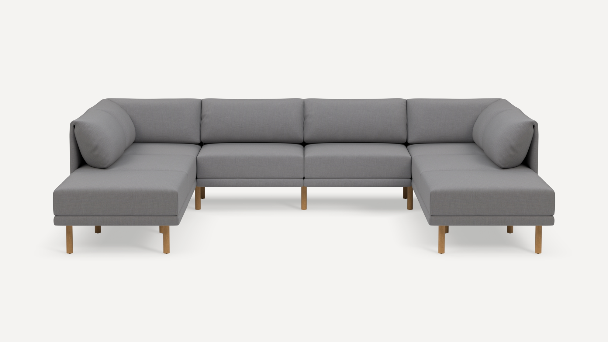 Range 8-Piece Open U Sectional Double Lounger